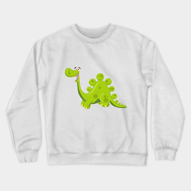 Cute Cartoon dinosaur Crewneck Sweatshirt by nickemporium1